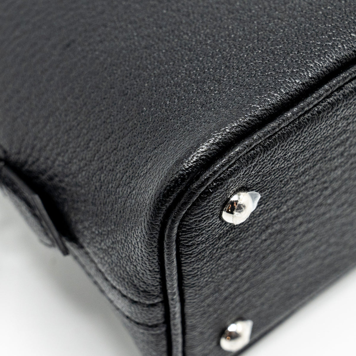 HERMES MINI BOLIDE CHEVRE MYSORE BLACK SHW