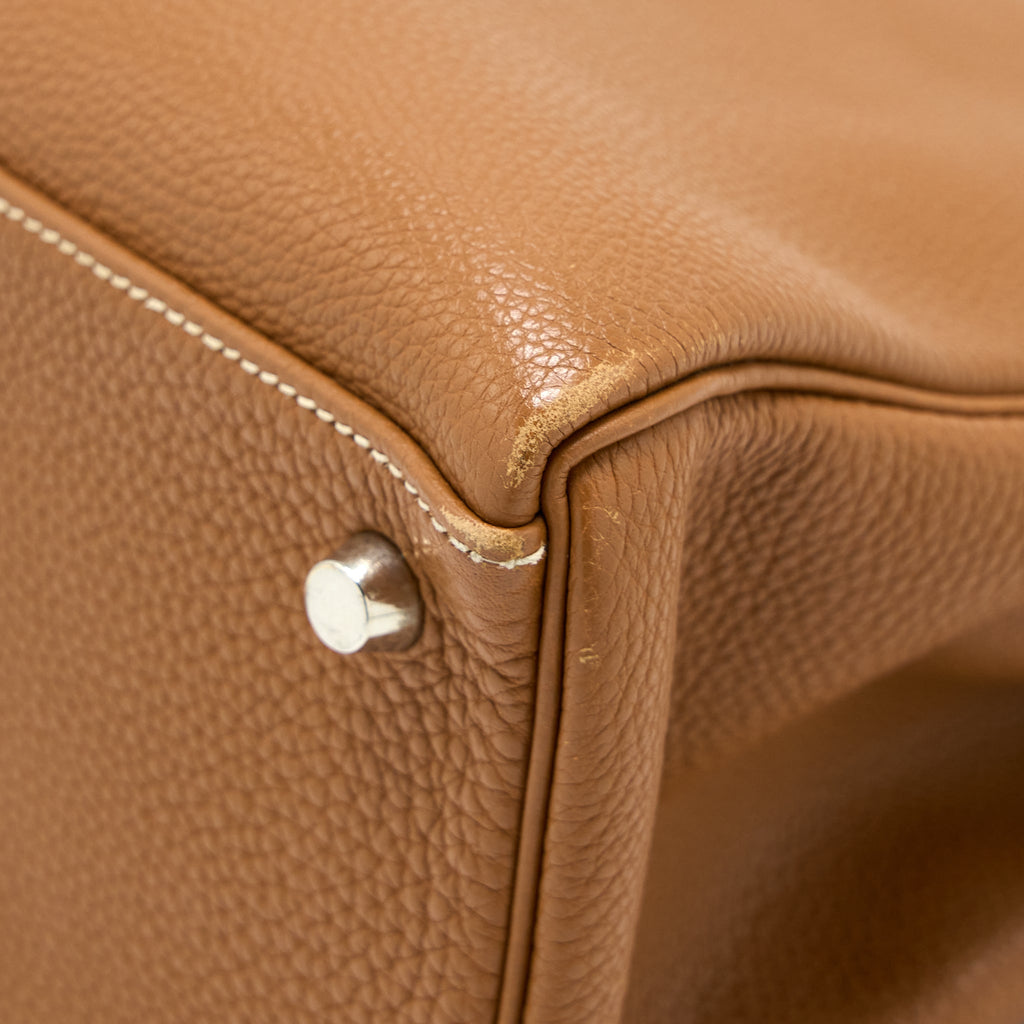 Hermes Kelly 32 Calfskin Gold SHW