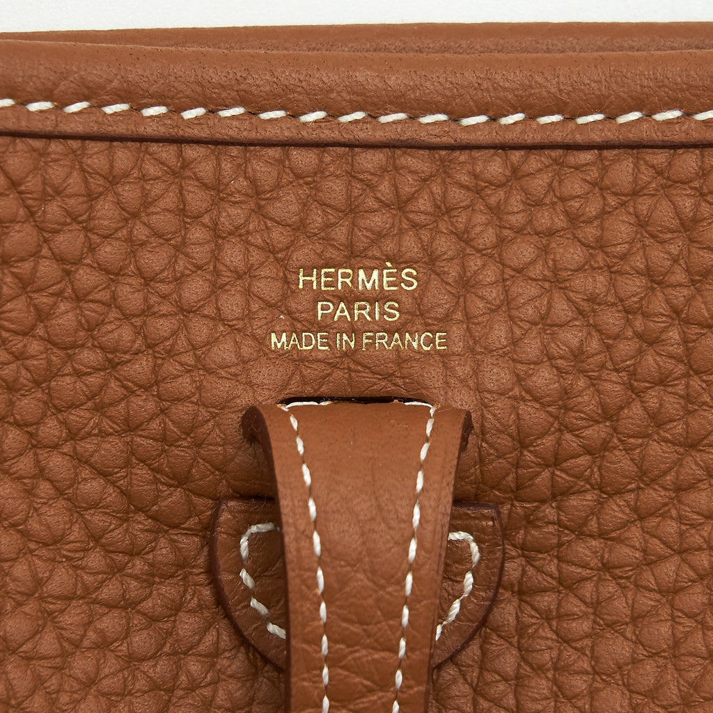 HERMES MINI EVELYNE 16 CLEMENCE GOLD GHW