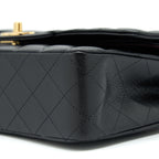 CHANEL MEDIUM CLASSIC DOUBLE FLAP BAG CAVIAR BLACK GHW (MICROCHIP)
