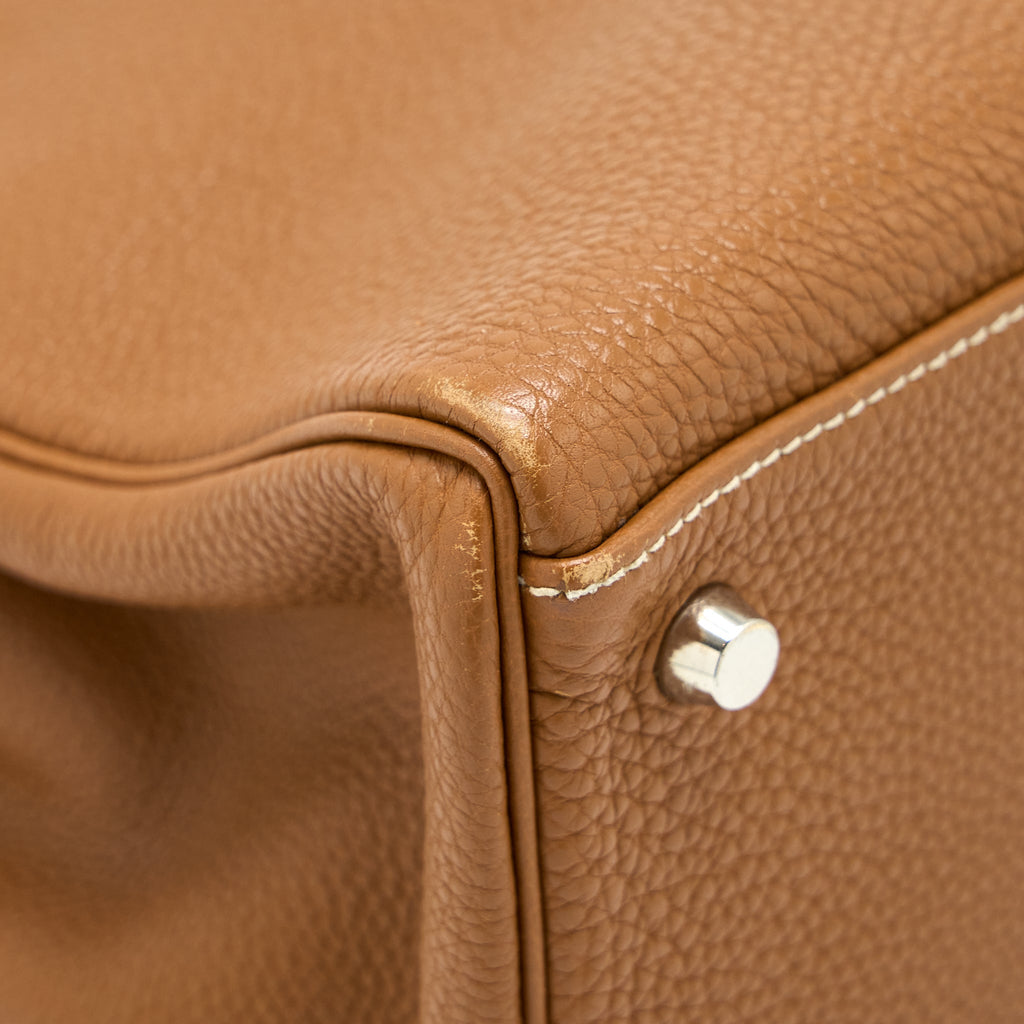 Hermes Kelly 32 Calfskin Gold SHW
