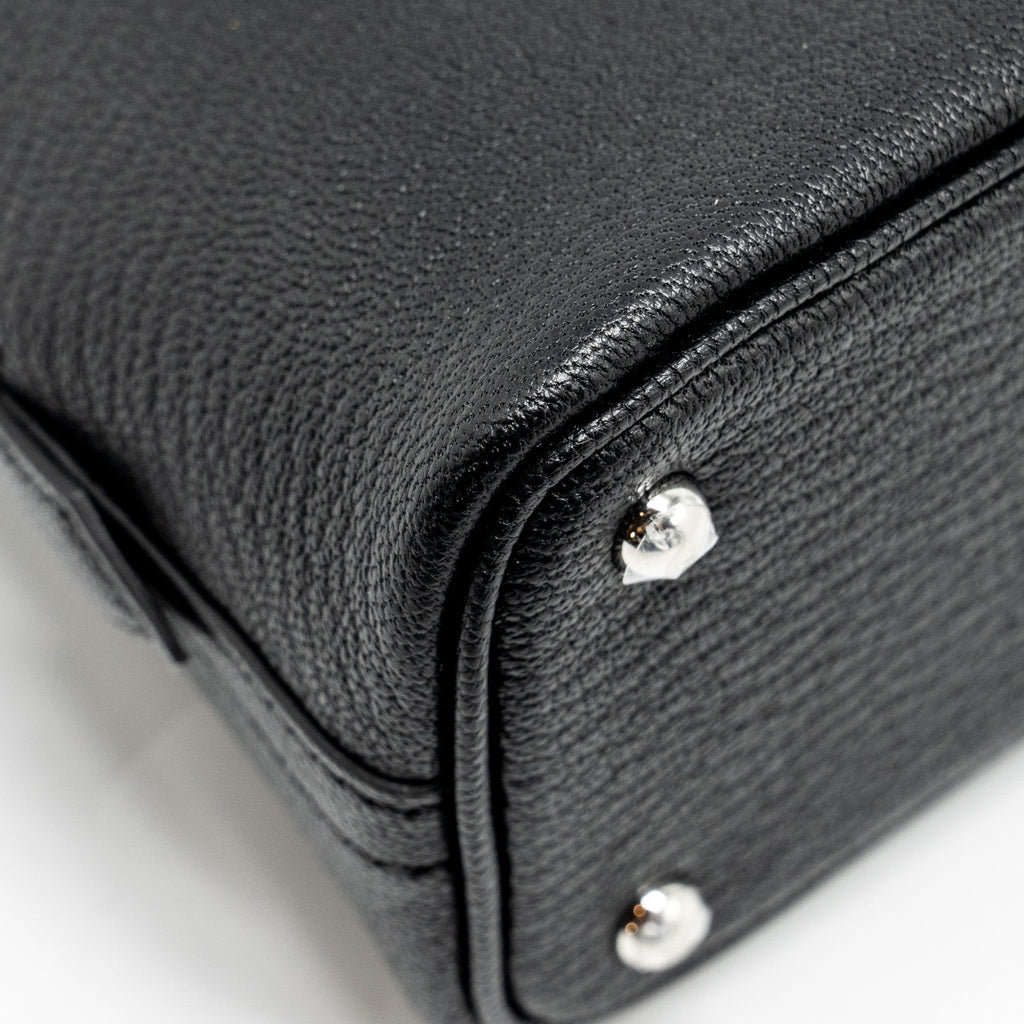 HERMES MINI BOLIDE CHEVRE MYSORE BLACK SHW