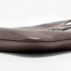 MIU MIU MINI IVY LEATHER BAG DARK BROWN GHW