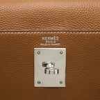 Hermes Kelly 32 Calfskin Gold SHW