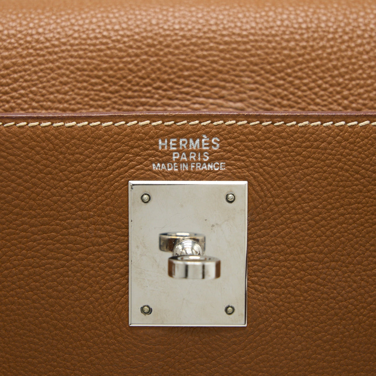 Hermes Kelly 32 Calfskin Gold SHW