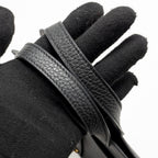 Hermes Halzan 25 Clemence Black GHW