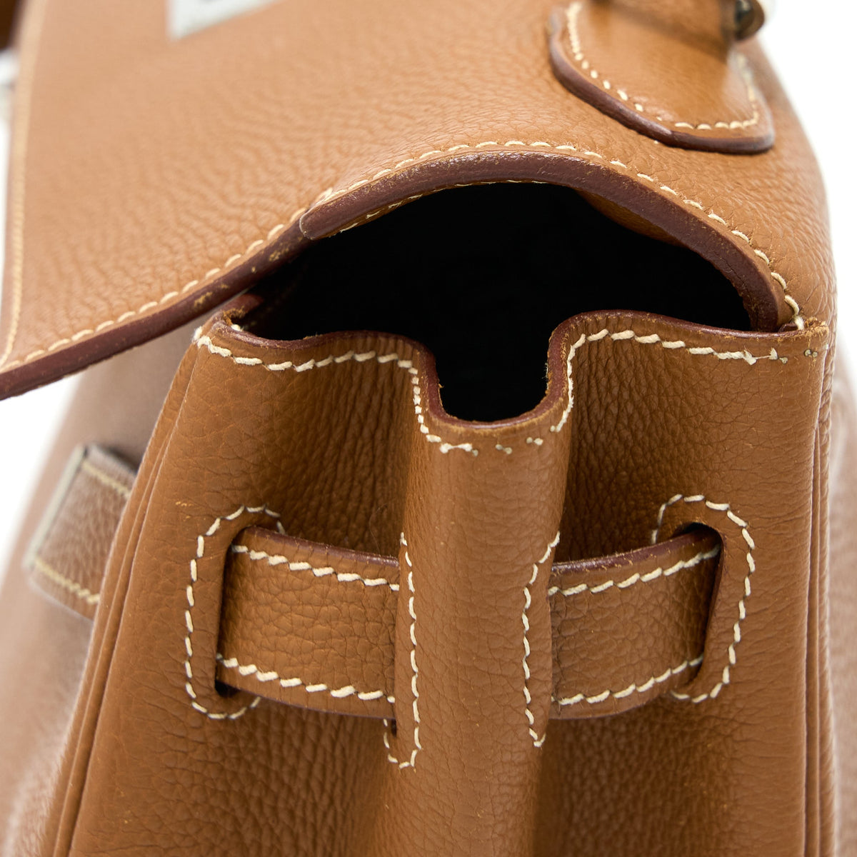 Hermes Kelly 32 Calfskin Gold SHW
