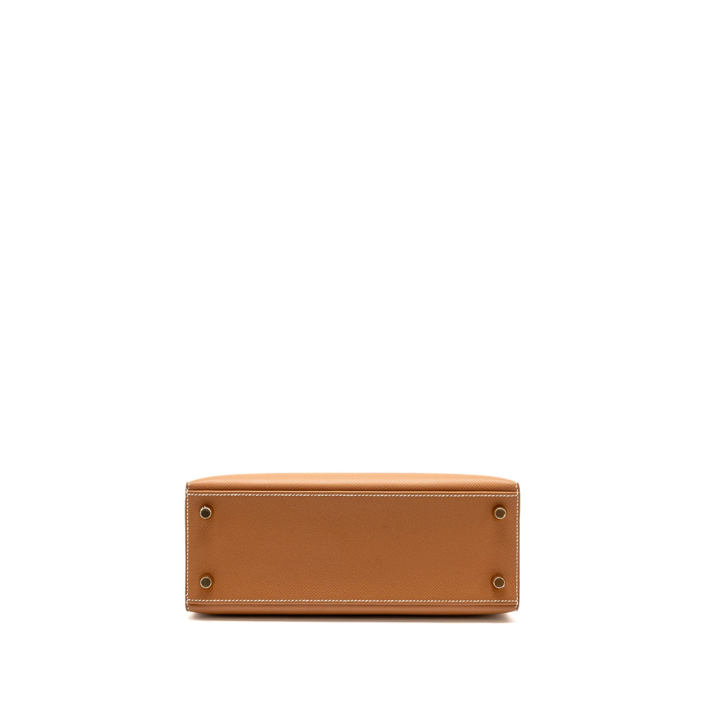 Hermes Kelly 25 Epsom Gold GHW