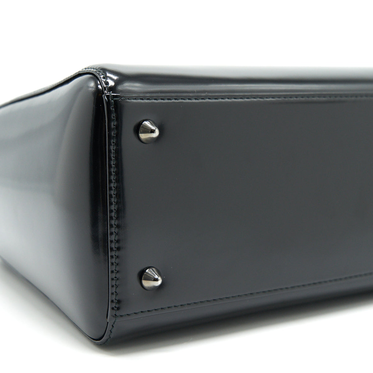 CHRISTIAN DIOR MEDIUM LADY DIOR CALFSKIN IN BLACK BHW