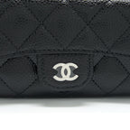 CHANEL CLASSIC FLAP CARD HOLDER CAVIAR BLACK SHW