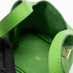 Hermes picotin 18 lock bag Clemence Vert Yucca GHW