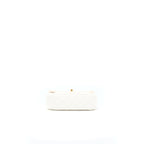 CHANEL PEARL CRUSH MINI RECTANGULAR LAMBSKIN WHITE GHW (MICROCHIP)