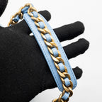 CHANEL 25 MEDIUM HANDBAG WASHED DENIM BLUE GHW (MICROCHIP)