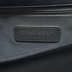 CHANEL NEW MEDIUM BOY BAG CHEVRON LAMBSKIN BLACK SHW