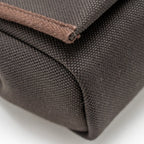HERMES HERBAG MINI CANVAS/HUNTER LEATHER EBENE GHW