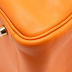 Hermes Lindy 30 Swift Leather orange / red LGHW