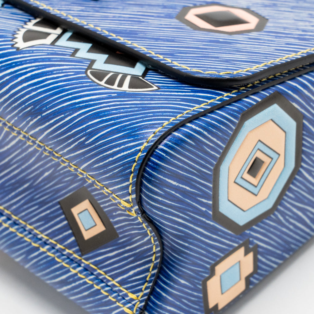 Louis Vuitton Denim Azteque Twist MM EPI Leather Blue / Multicolour SHW
