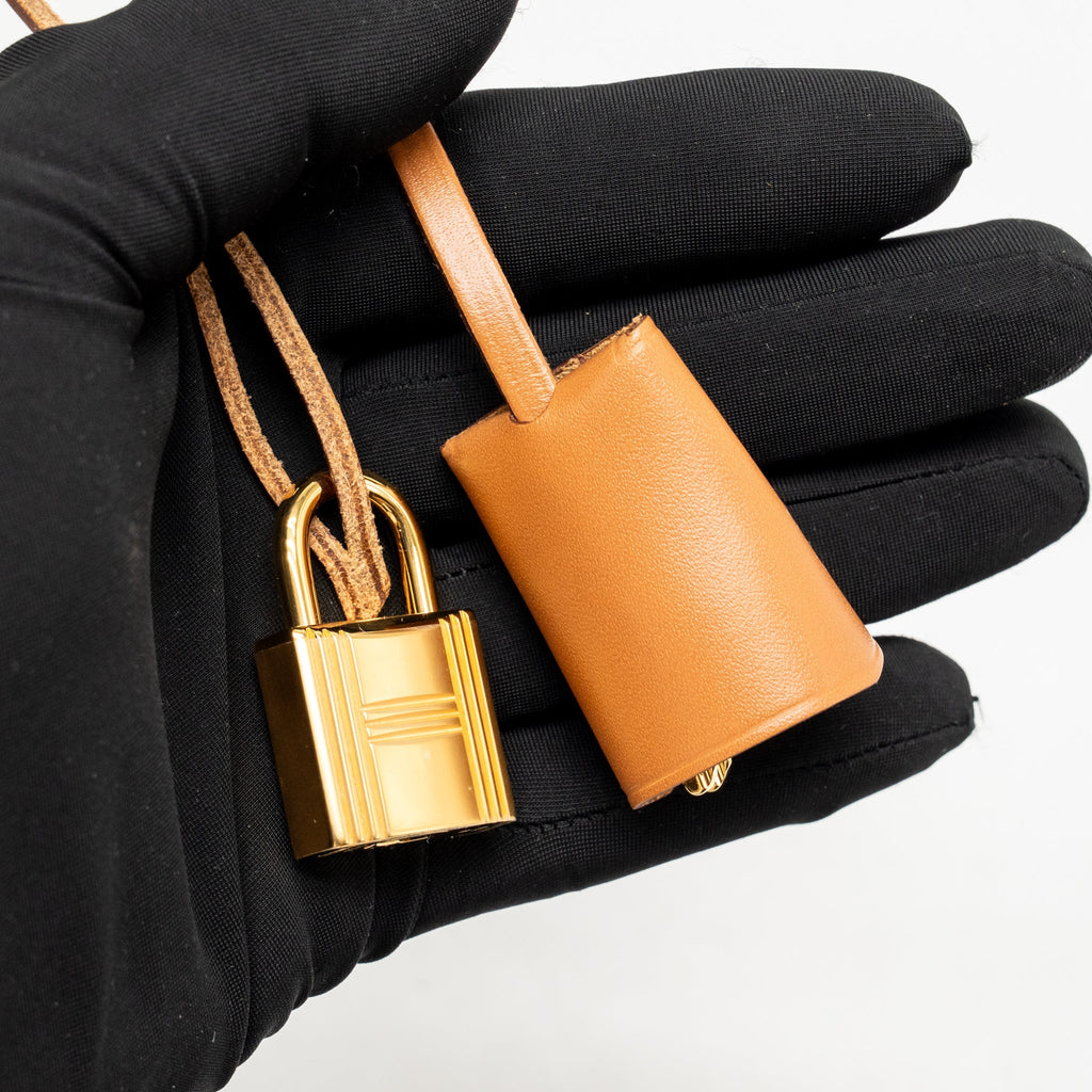 HERMES Circuit 24 HERBAG 31 ZIP BAG CHAINE D’ANCRE CANVAS / LEATHER BEIGE GHW