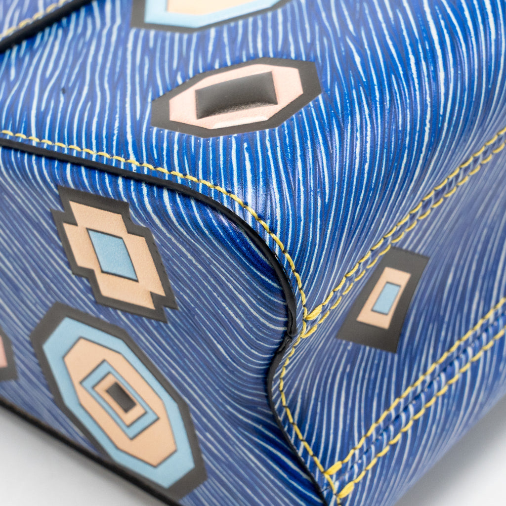 Louis Vuitton Denim Azteque Twist MM EPI Leather Blue / Multicolour SHW