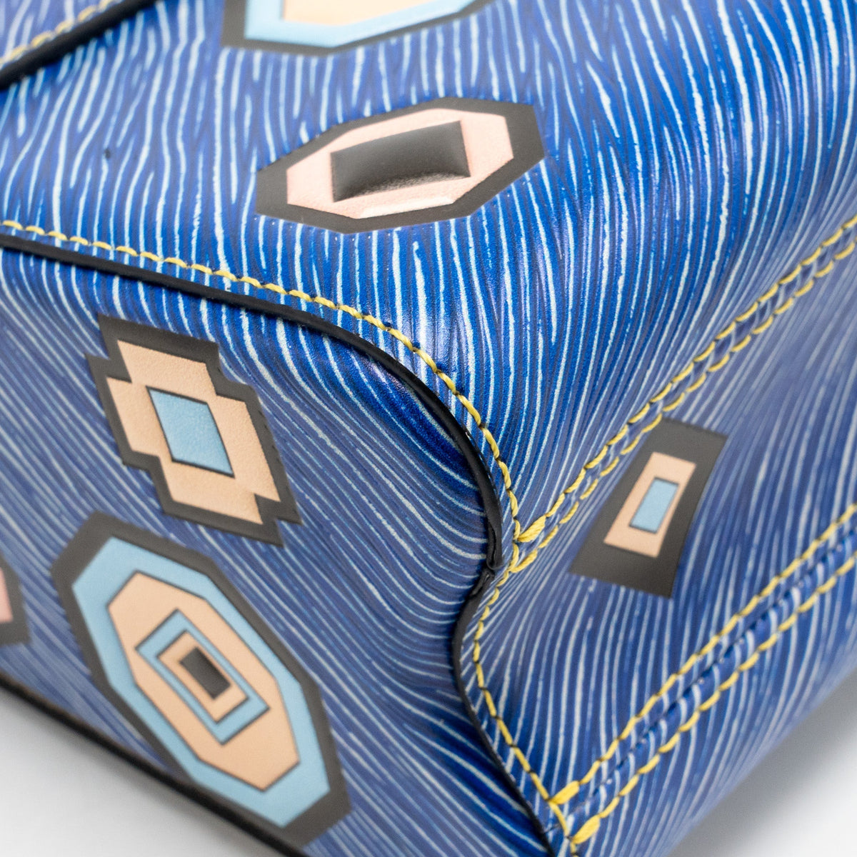 Louis Vuitton Denim Azteque Twist MM EPI Leather Blue / Multicolour SHW