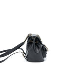 CHANEL 22C MINI DUMA BACKPACK AGED CALFSKIN BLACK LGHW (MICROCHIP)