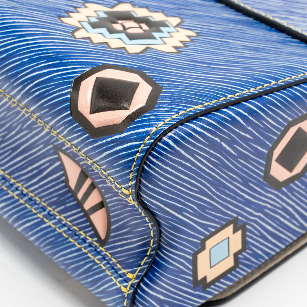 Louis Vuitton Denim Azteque Twist MM EPI Leather Blue / Multicolour SHW
