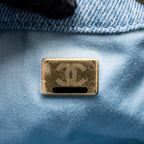 CHANEL 25 MEDIUM HANDBAG WASHED DENIM BLUE GHW (MICROCHIP)