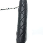 CHANEL CLASSIC WALLET ON CHAIN BLACK CAVIAR SHW