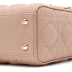 DIOR SMALL LADY DIOR MY ABCDIOR BAG LAMBSKIN PINK LGHW