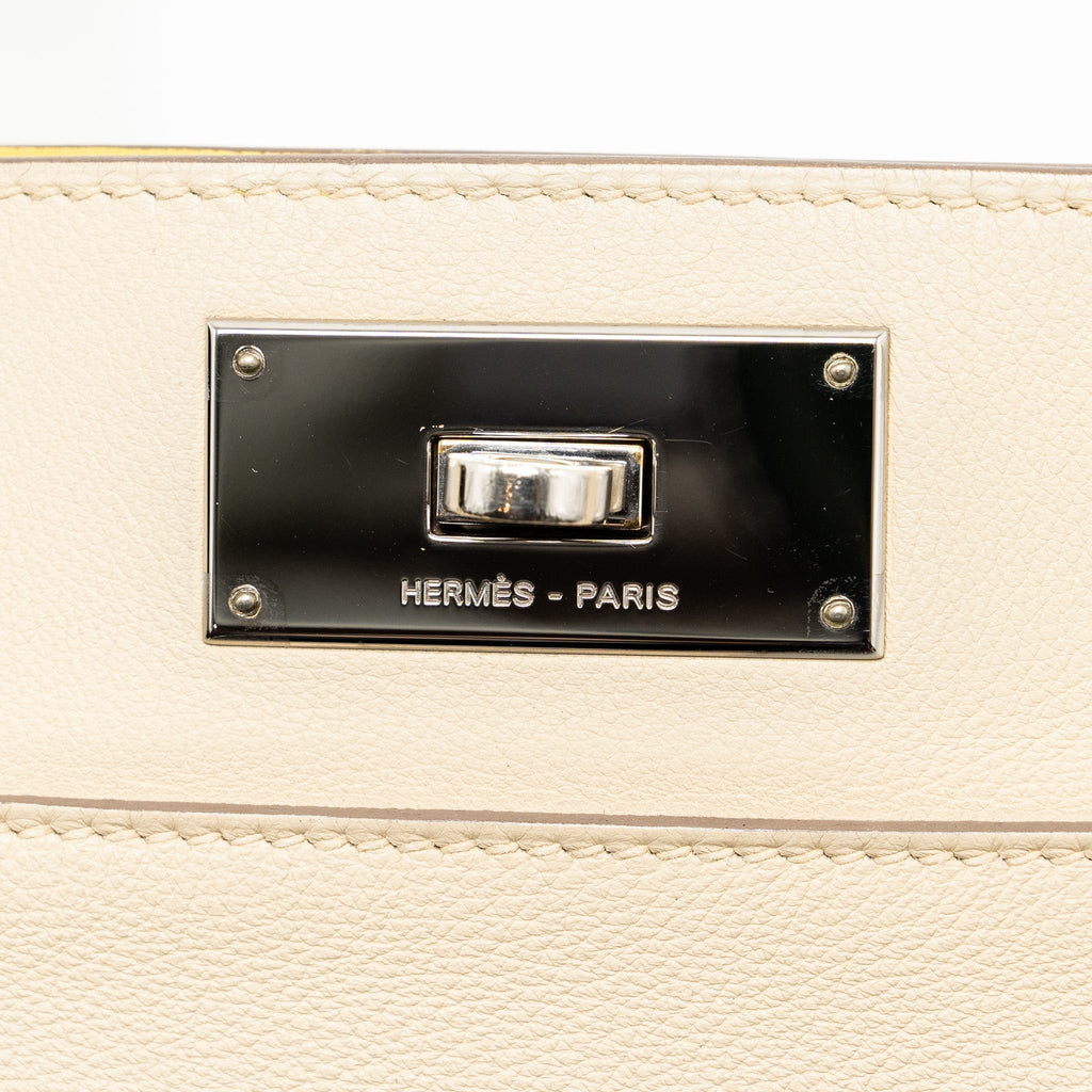 Hermes Toolbox 26 Clemence Craie/Jaune Poussin SHW