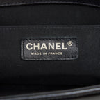 CHANEL MEDIUM LE BOY PATENT LEATHER BLACK LGHW