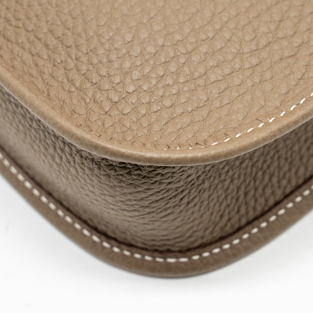 Hermes Mini Evelyne clemence etoupe SHW