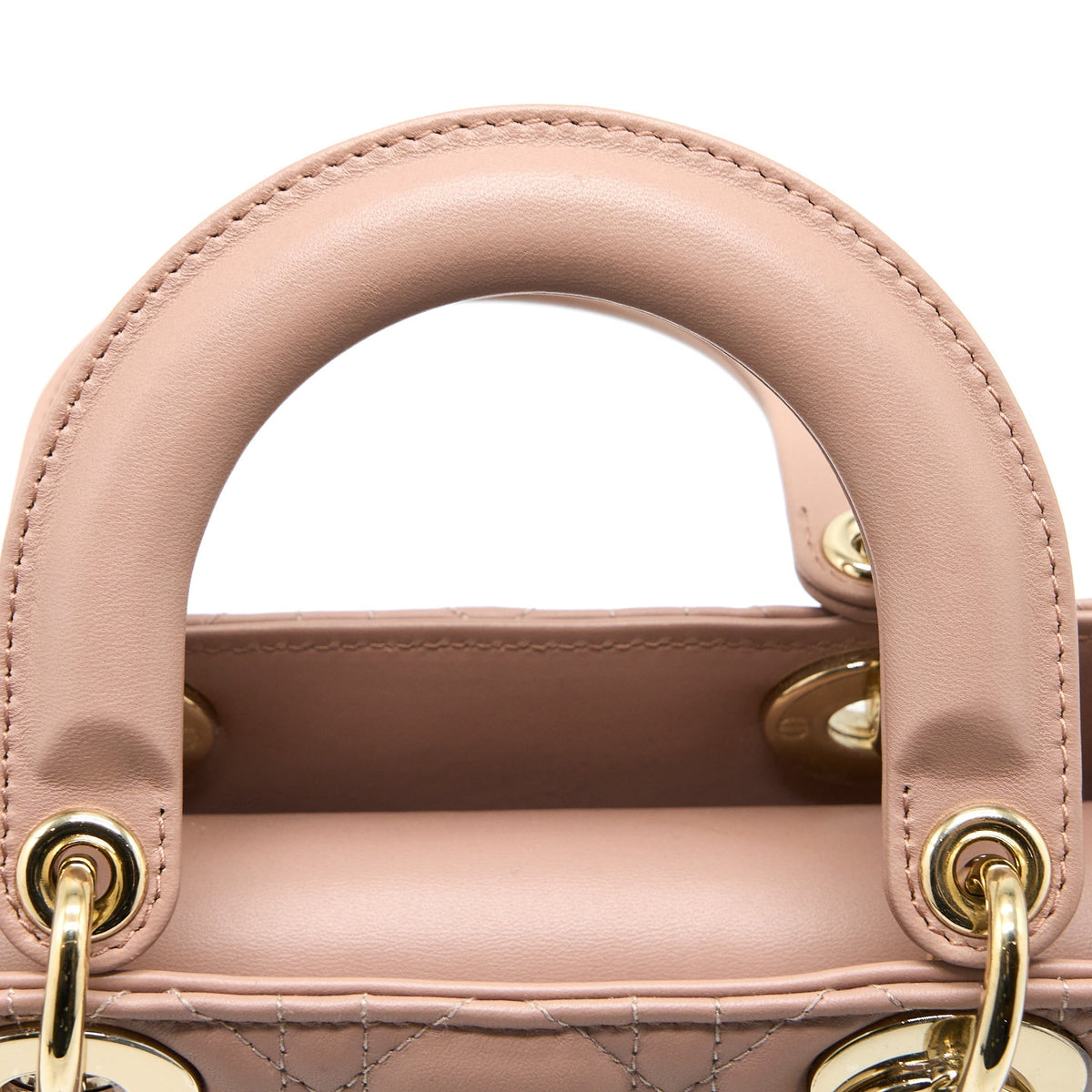 DIOR SMALL LADY DIOR MY ABCDIOR BAG LAMBSKIN PINK LGHW