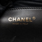 CHANEL 25 MEDIUM HANDBAG WASHED DENIM BLACK GHW (MICROCHIP)