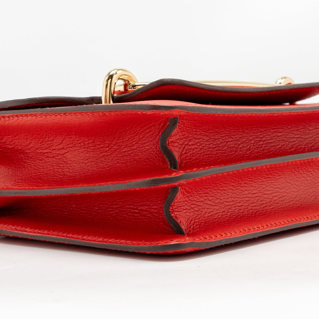 Hermes Mini Roulis Evercolor Rouge De Coeur LGHW