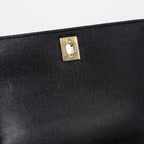 CHANEL SMALL COCO HANDLE CHEVRON CAVIAR BLACK LGHW