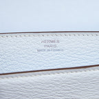 Hermes Mini Verrou Bag Chèvre Mysore T0 Bleu Brume SHW