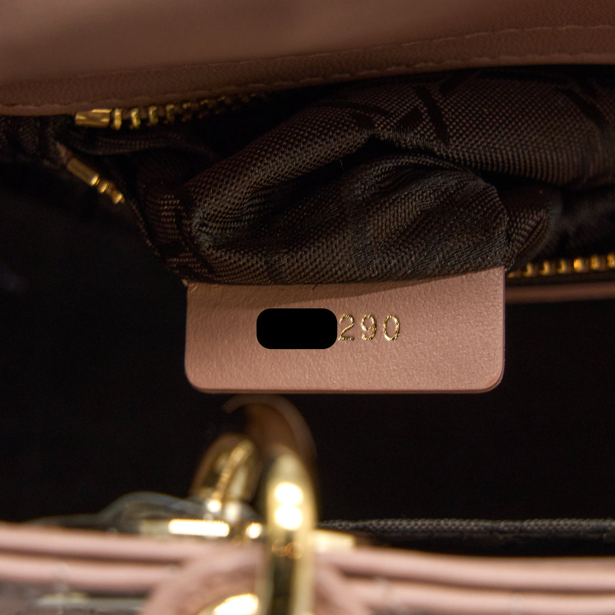DIOR SMALL LADY DIOR MY ABCDIOR BAG LAMBSKIN PINK LGHW