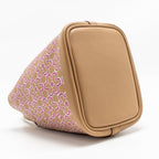 Hermes Lucky Daisy Micro Picotin Swift Chai-Rose-Blanc / Chai SHW