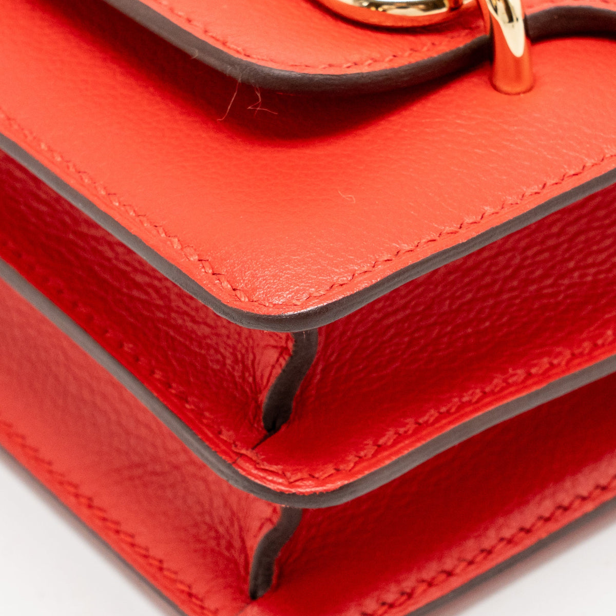 Hermes Mini Roulis Evercolor Rouge De Coeur LGHW