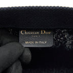 DIOR LIMITED EDITION BOOK TOTE DARK BLUE DENIM PATTERN