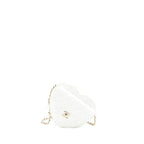 CHANEL 22S HEART BAG LAMBSKIN WHITE LGHW (MICROCHIP)