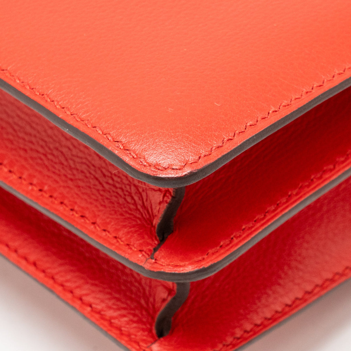 Hermes Mini Roulis Evercolor Rouge De Coeur LGHW