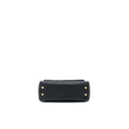 CHANEL SMALL COCO HANDLE CAVIAR WITH LIZARD HANDLE BLACK GHW