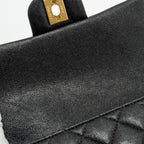 CHANEL TOP HANDLE MINI RECTANGULAR FLAP BAG CAVIAR BLACK GHW