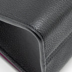 LOUIS VUITTON TWIST ONE HANDLE PM TAURILLON LEATHER BLACK/PINK GHW