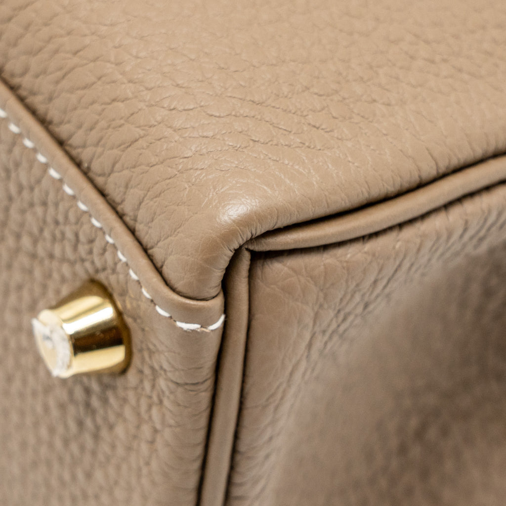HERMES Kelly 25 Togo Etoupe GHW