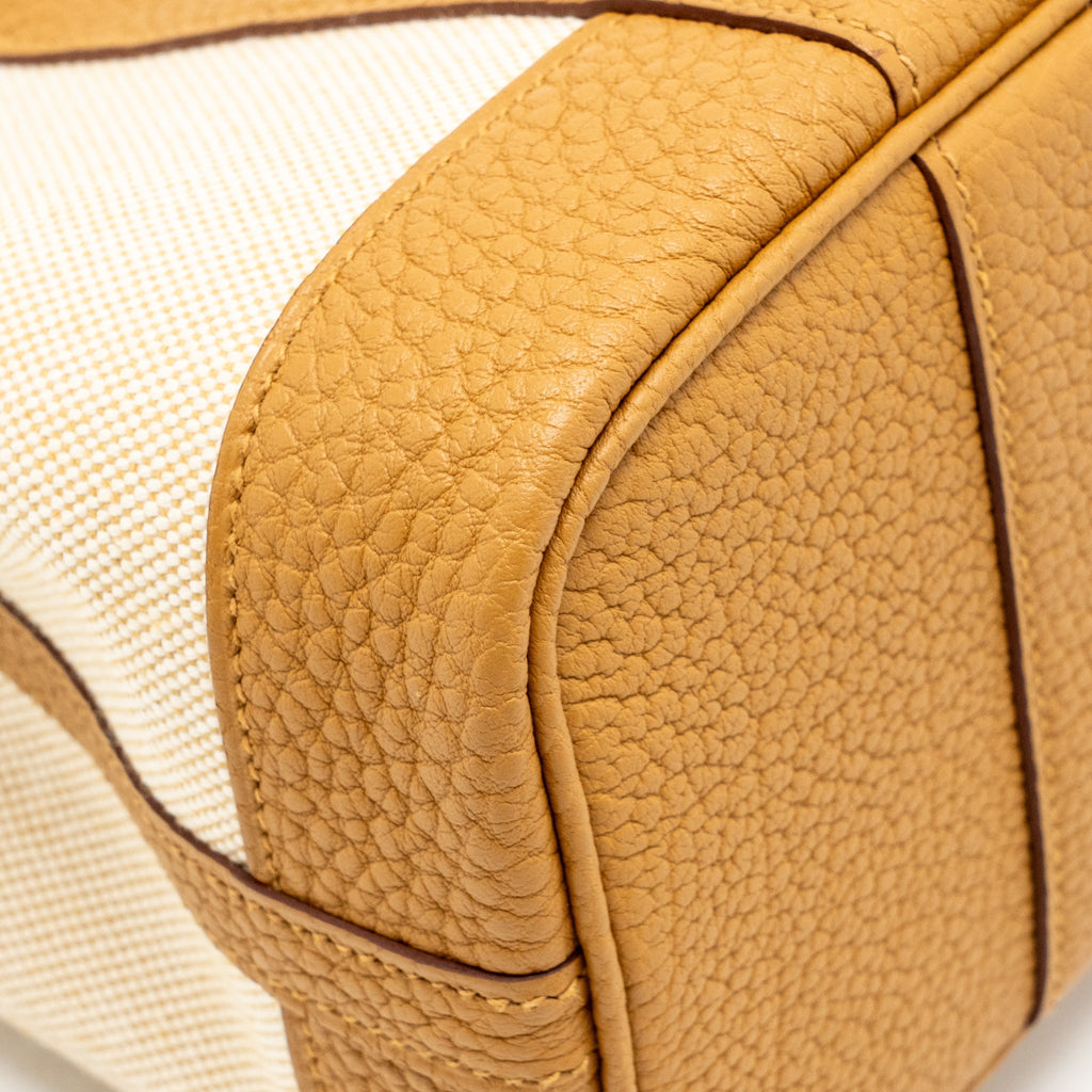 Hermes Neo Garden Party 23 Canvas/ Negonda Ecru-Paille/ Sesame SHW