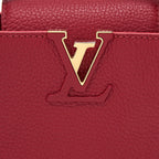 LOUIS VUITTON CAPUCINES MINI TAURILLON SCARLET GHW (NEW VERSION)