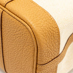 Hermes Neo Garden Party 23 Canvas/ Negonda Ecru-Paille/ Sesame SHW